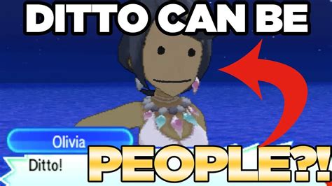 DITTO TRANSFORM INTO PEOPLE in Pokemon Ultra Sun and .